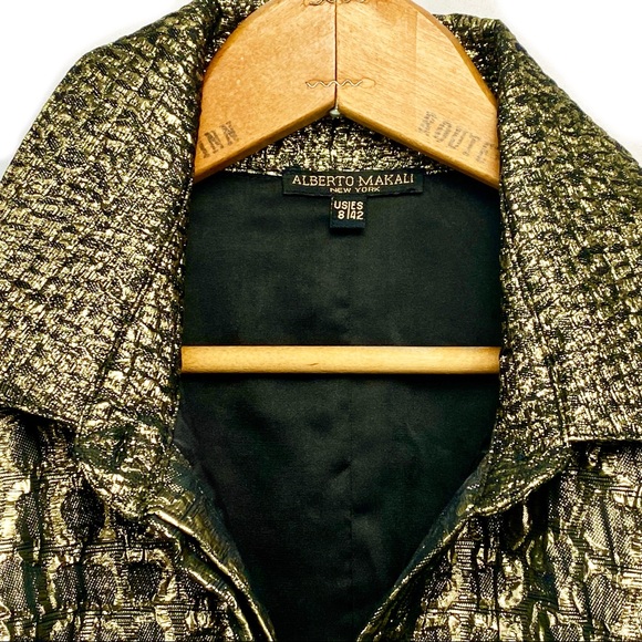 Beautiful Alberto Makali Metallic Dress US 8 - Picture 5 of 16